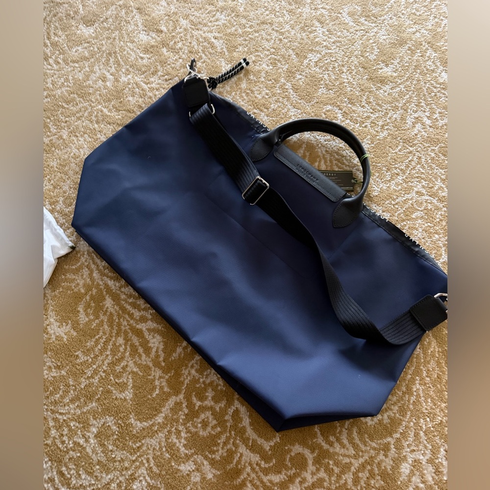 NWT Blue Longchamp Le Pliage Energy ECONYL Travel bag - Recycled canvas - Picture 5 of 14
